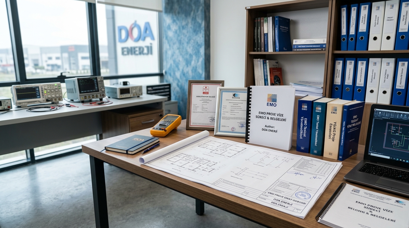 EMO Elektrik Mühendisleri Odası Proje Onayı: Müellif, Çizim, Vize Süreci