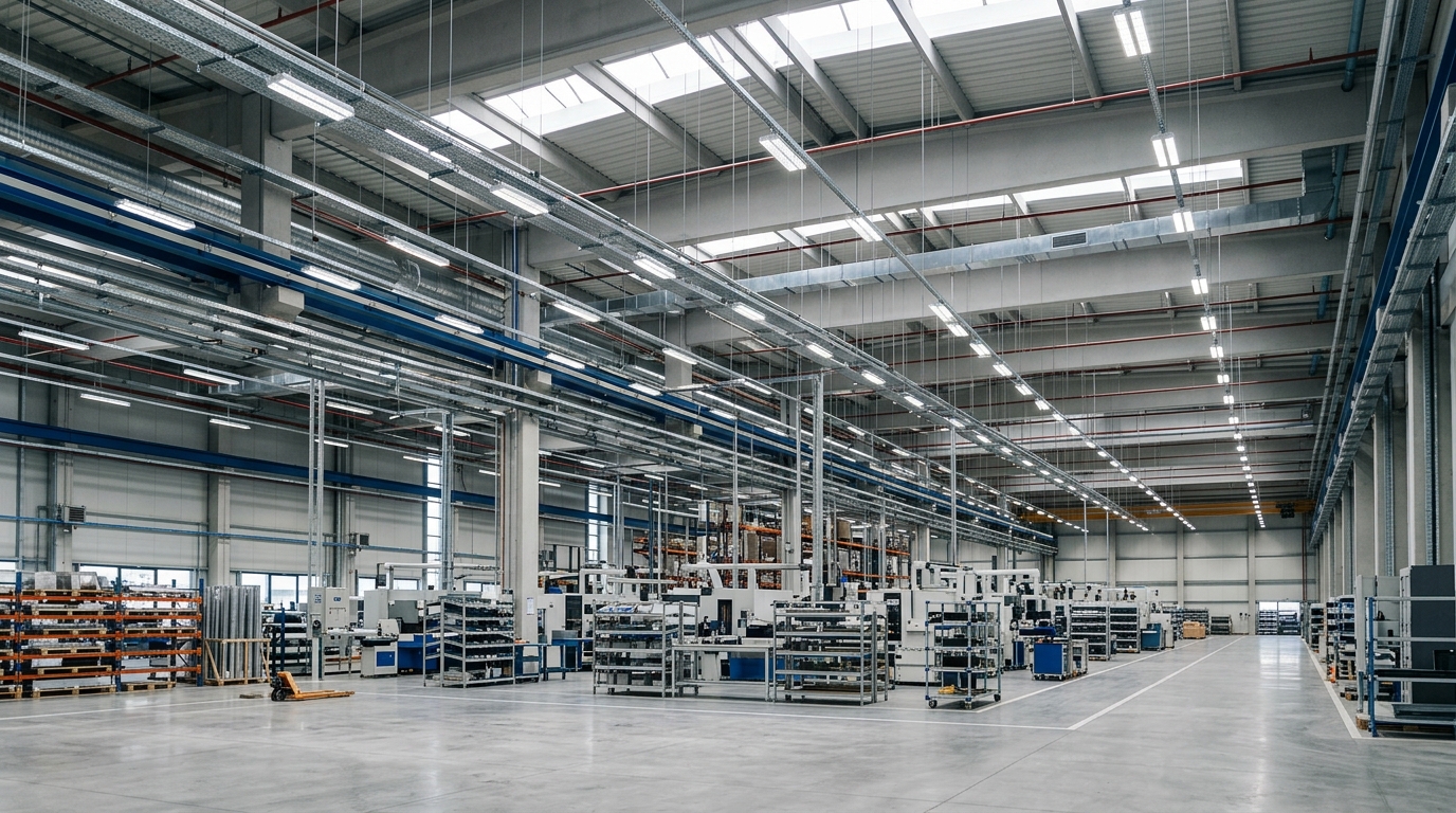 Fabrika Aydınlatma Projesi: 7 Aşamada Anahtar Teslim Süreç