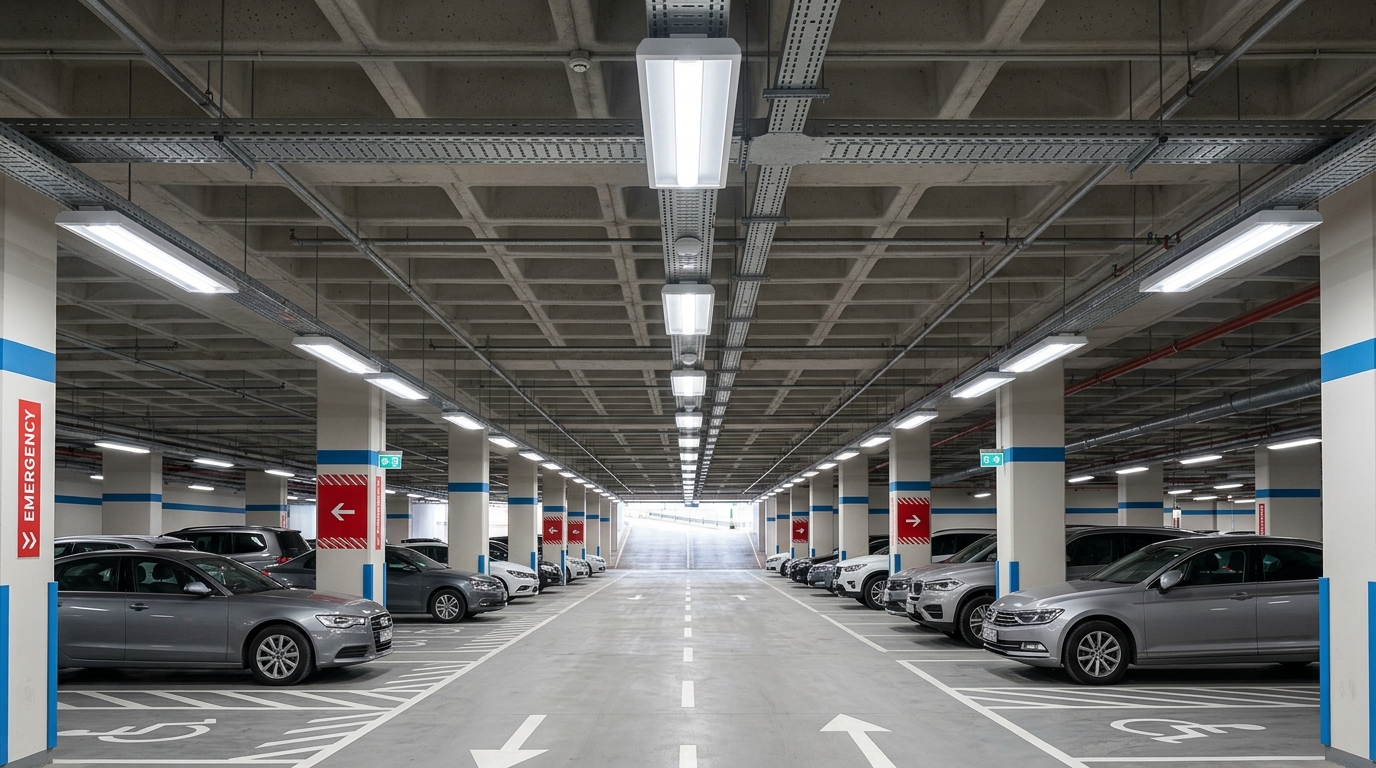 Otopark LED Aydınlatma: AVM, Hastane, Site İçi Çözümler