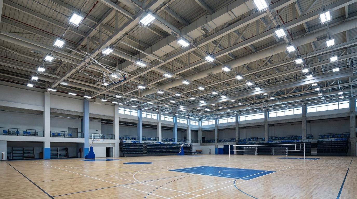 Spor Salonu Aydınlatma: Basketbol, Futsal, Voleybol için 750 Lüks Tasarımı
