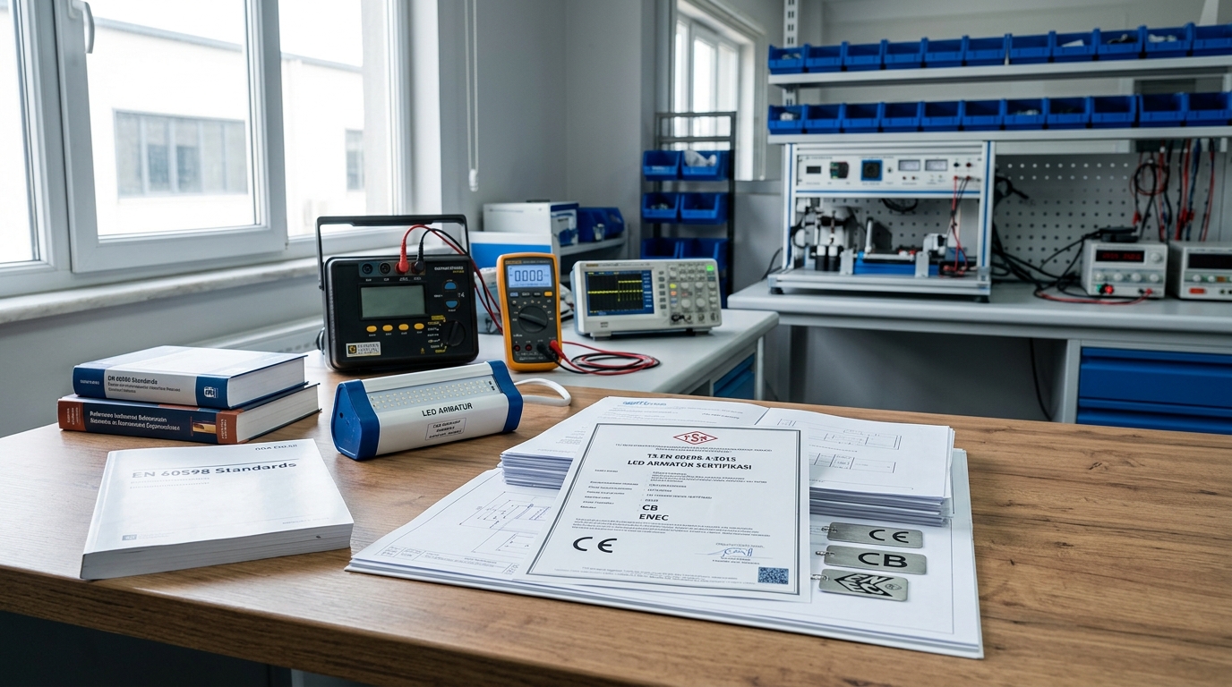 TS EN 60598 LED Armatür Sertifikası: CE, CB, ENEC İşaretleri
